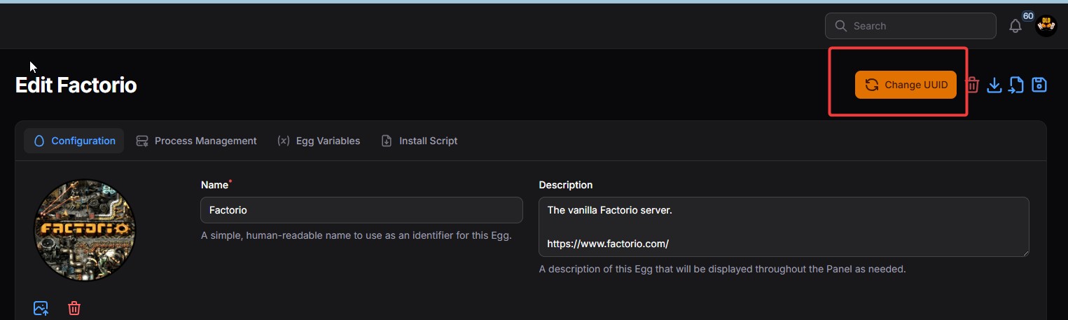 Egg UUID Changer